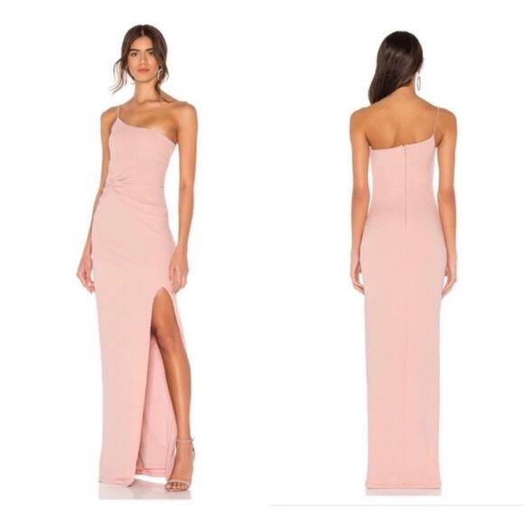 Nookie Lust One Shoulder Gown in Blush - Picture 1 of 4